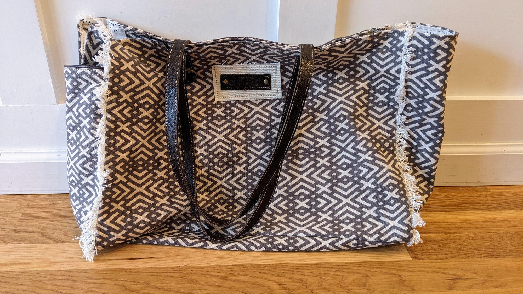 Terrence Geometric Weekender Bag