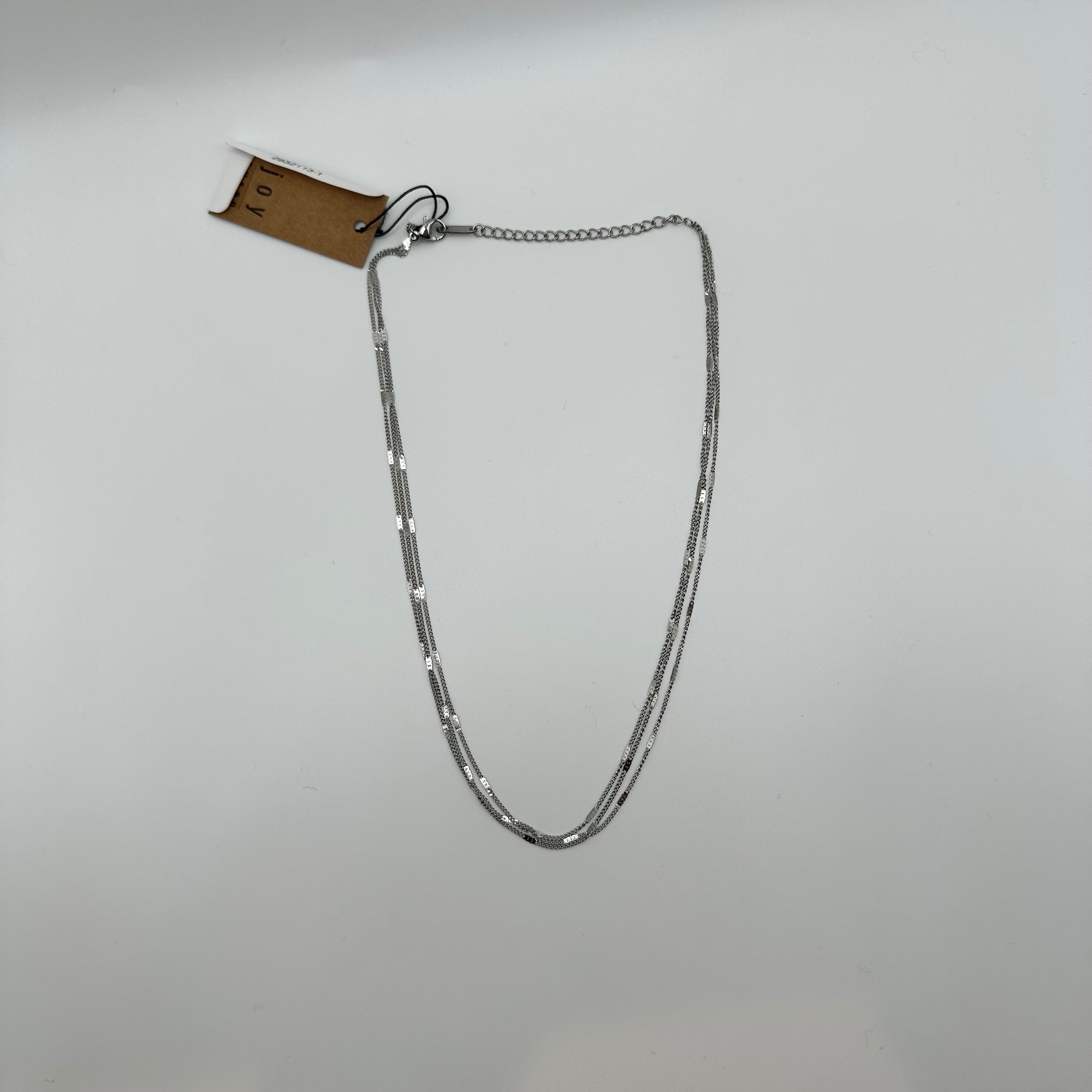 *FINAL SALE* Silver 3 Row Necklace