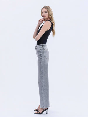 Olivia Grey Wide Leg Jeans