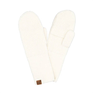 *FINAL SALE* Grey Open Slit C.C Mittens