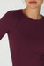 Fig Wide Ribbed LS Top