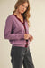 Burgundy Scalloped Cardigan