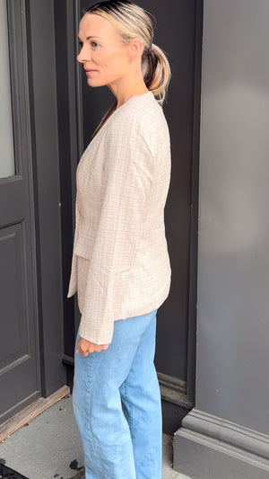 *FINAL SALE* Champagne Tweed Blazer