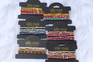 Beaded Bracelet Sets : Rose Gold Set