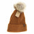 *FINAL SALE* Dark Grey Solid Honey Comb Pom  Beanie