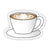 Latte Coffee Aesthetic Sticker