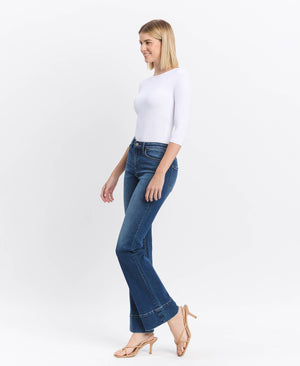 Skylar High Rise Trouser Hem Jean