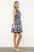 Tassel Tie Sleeveless Floral Dress