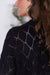 Open Knit Cardigan - Black