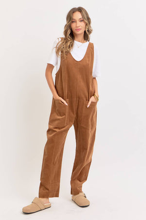 Camel Corduroy Overalls