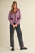 Burgundy Scalloped Cardigan
