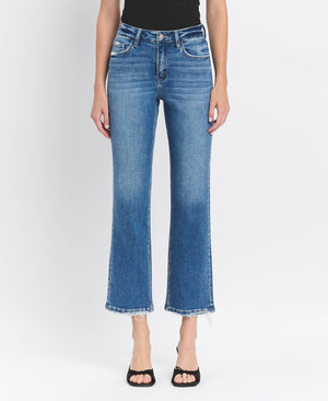 Victoria High Rise Ankle Straight Jeans