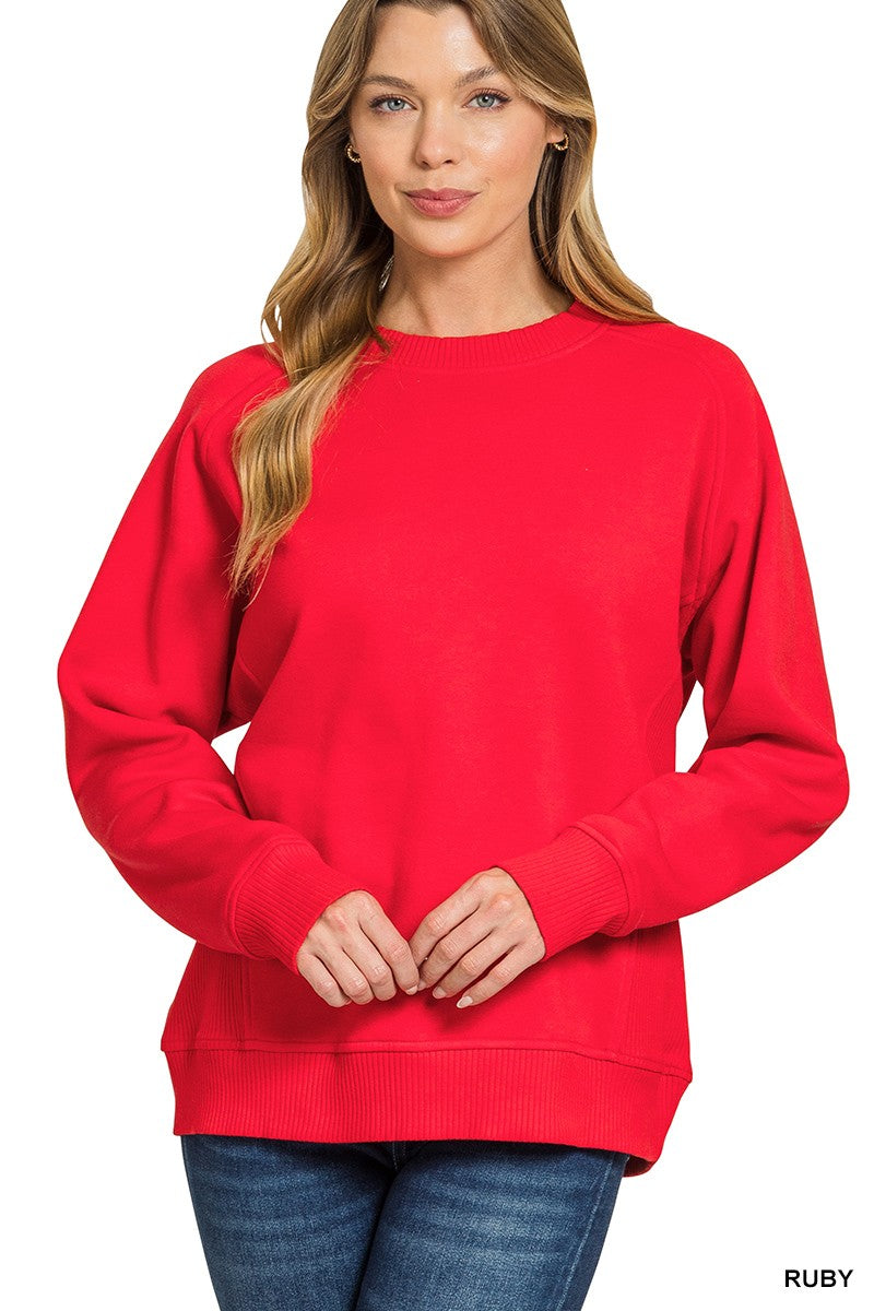 *DoorBuster* Ruby Red Raglan Sweatshirt
