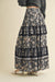Black Tiered Floral Skirt