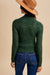 Hunter Floral Jacquard Textured Mock Neck Sweater Top
