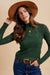 Hunter Floral Jacquard Textured Mock Neck Sweater Top