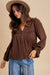 Chocolate Babydoll Blouse
