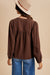 Chocolate Babydoll Blouse