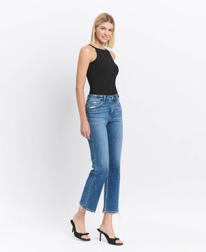 Victoria High Rise Ankle Straight Jeans