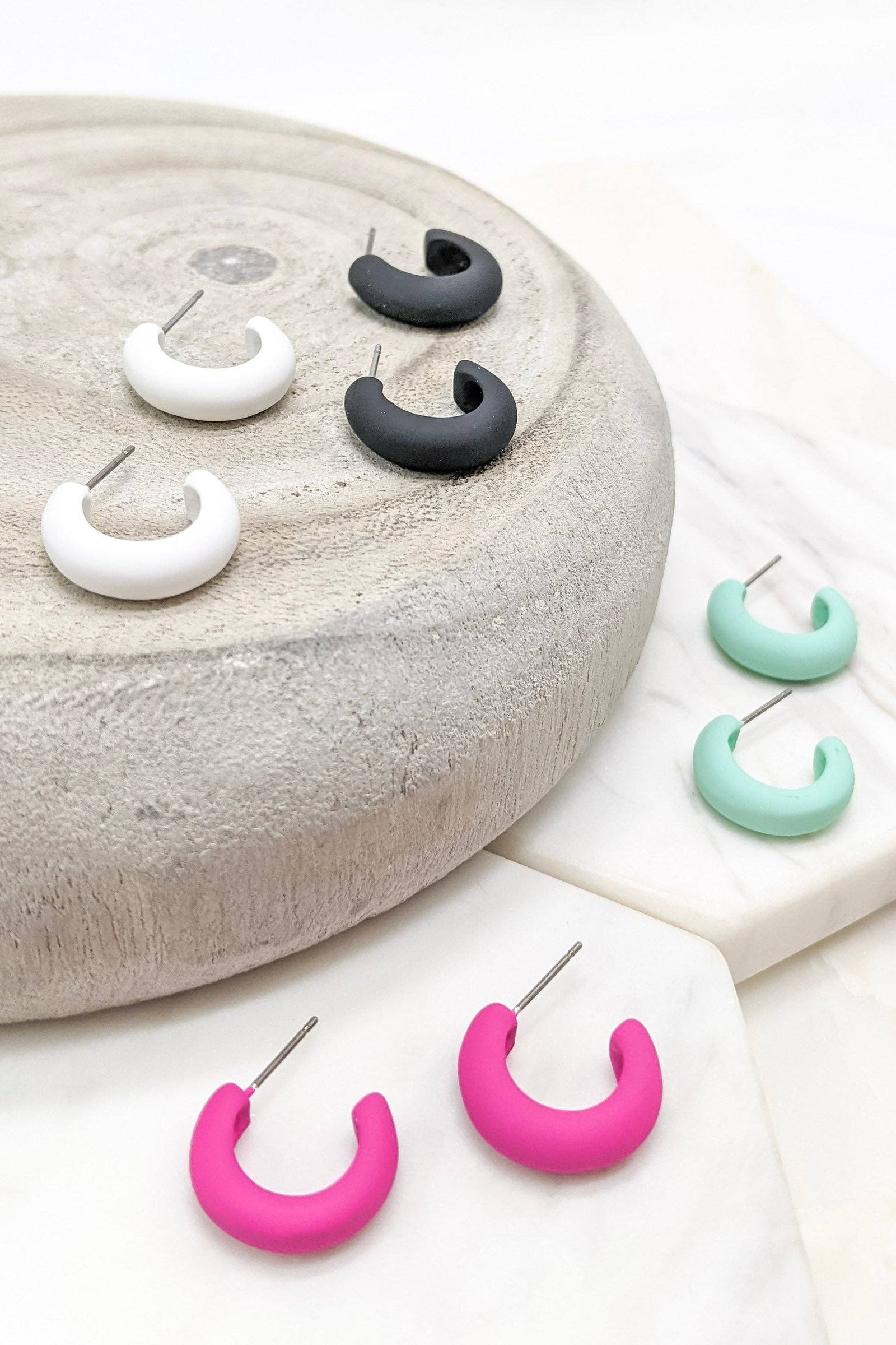 Deacon Earrings: Black