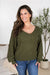 Olive Bethany Bow Sweater