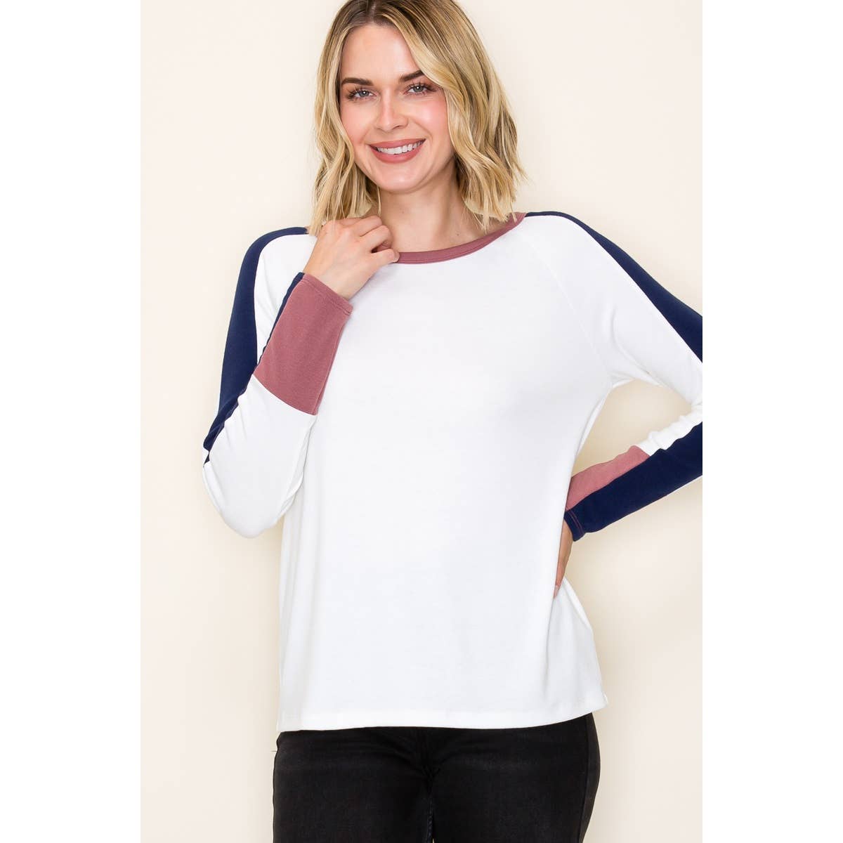 Colorblock Terry Top
