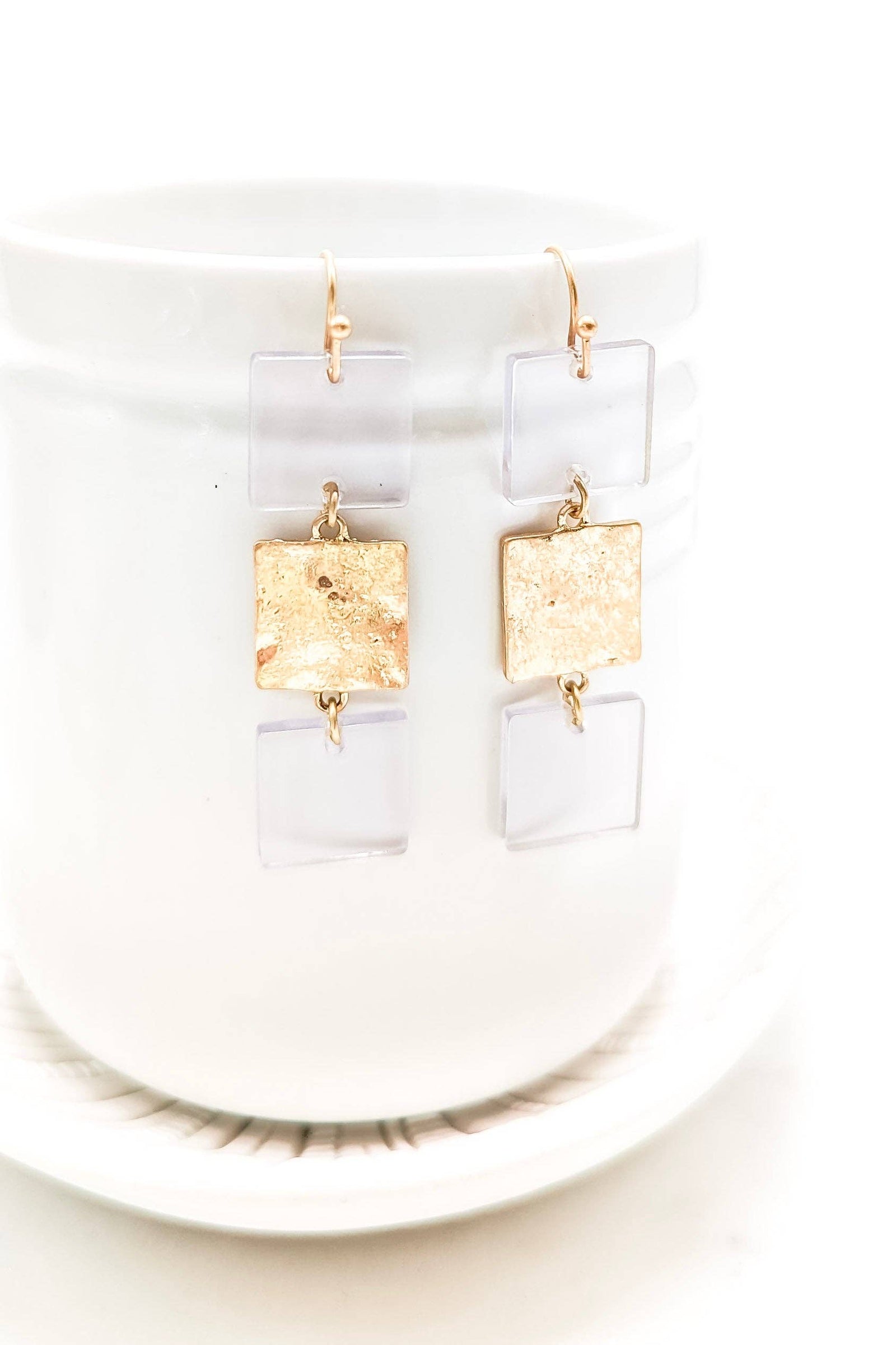 Annalisa Earrings: Clear