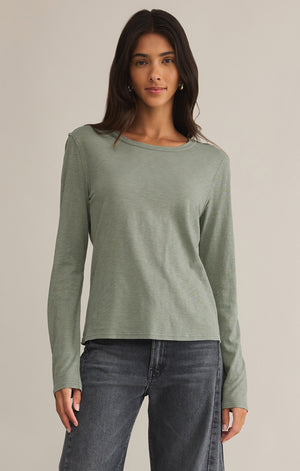 Sage Green Arlet Slub Top