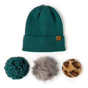 Britt's Knits Snap To It Mix & Match Pom Hat
