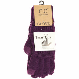 *FINAL SALE* Red  Knit CC Gloves