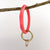 Diamond Shape Silicone Bracelet Keychain: Blue