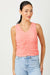 *FINAL SALE* Coral Floral Ruched Tank Top