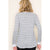 Textured Grey Stripe Top