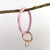Diamond Shape Silicone Bracelet Keychain: Blue