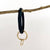 Diamond Shape Silicone Bracelet Keychain: Purple