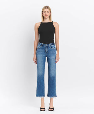 Victoria High Rise Ankle Straight Jeans