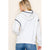 Grey Contrast Stitch Hoodie