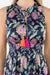 Tassel Tie Sleeveless Floral Dress