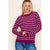 Plum Everyday Striped Sweater