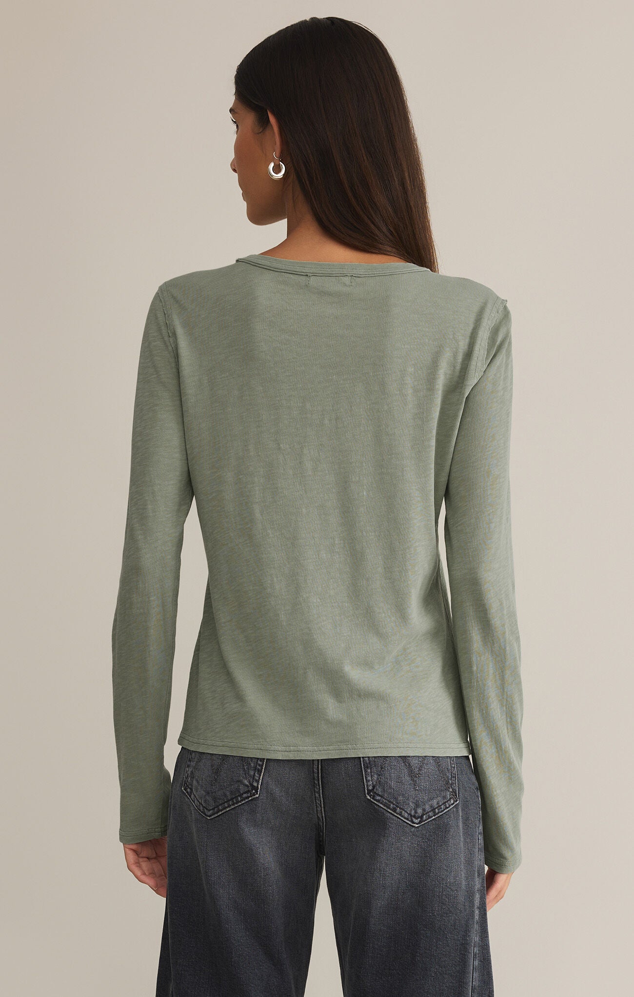 Sage Green Arlet Slub Top