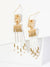 Boho Chic Seed Bead Fringe Earrings: Wine