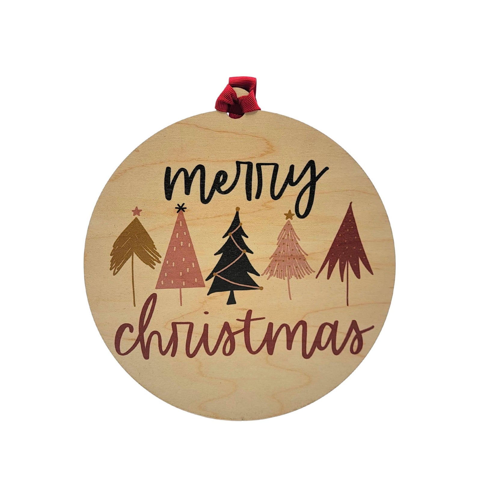 Boho Merry Christmas Mantle Holiday Ornaments - Xmas Decor