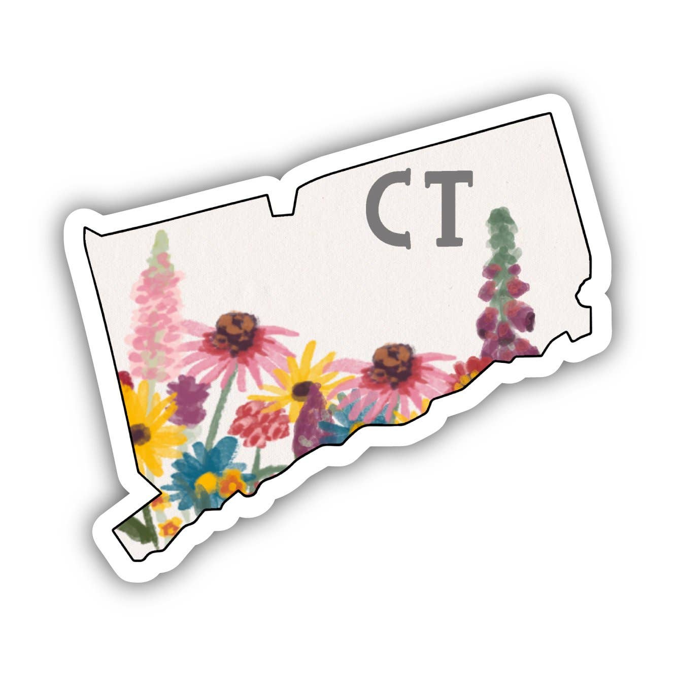 Connecticut Painterly Pattern Sticker