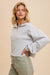 Silver Cotton Thermal Pullover