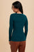 Emerald Teal Ribbed Notch Neck Top