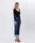 Sagacity High Rise Cuffed Slim Straight Jean