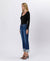 Sagacity High Rise Cuffed Slim Straight Jean