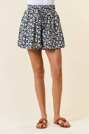 Floral Wide Leg Shorts