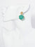Faceted Glass Beads Hexagon Drop Dangle Earrings: Emerald
