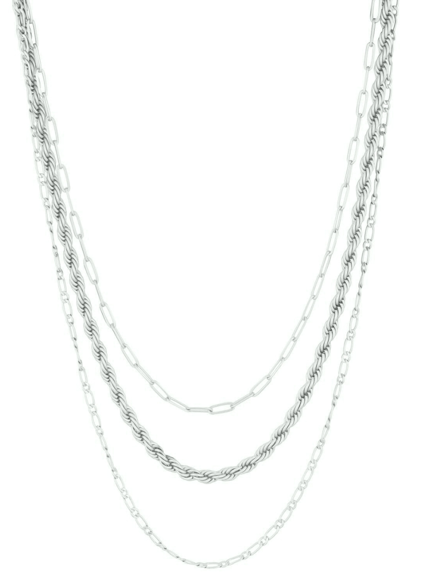Scottie Necklace MATTE SILVER Strength Grace Boutique